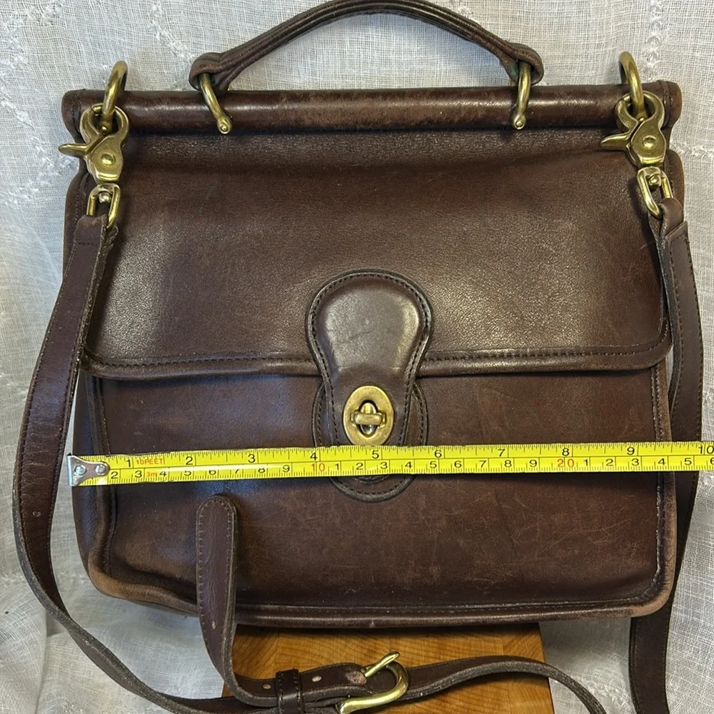 Coach leather vintage high quality satchel pocketbook bag